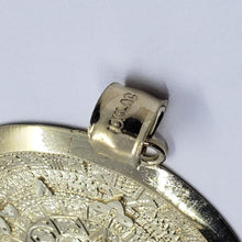 Load image into Gallery viewer, Authentic 10K Yellow Real Gold Aztec Round Calendar Pendant Charm Medal 3 Sizes