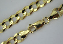 Load image into Gallery viewer, AUTHENTIC 10K SOLID GOLD CUBAN LINK CHAIN NECKLACE BRACELET MEN WOMEN 7mm