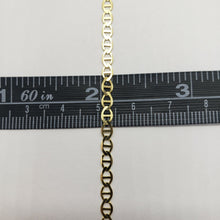 Load image into Gallery viewer, 10K Solid Yellow Gold Mariner Anchor Link Chain Necklace 3mm Men Women 16"~30"
