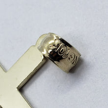 Load image into Gallery viewer, 10K Yellow Gold High Polish Simple Flat Cross Charm Pendant Crucifix 3 Sizes