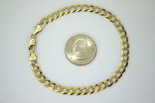 Load image into Gallery viewer, 10K SOLID GOLD CUBAN D/C Two Tone LINK CHAIN MEN WOMEN 2.5mm ~ 5mm /7~9" 16"~30"
