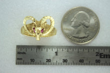 Load image into Gallery viewer, 10K Authentic Gold Ram Ring Size 6 ~ 13 for Men Women