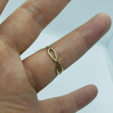 Load image into Gallery viewer, Authentic 10K or 14K Yellow Solid Gold Infinity Band Ring Men Women Size 5-9