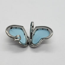 Load image into Gallery viewer, 1 inch Sterling Silver Heart Locket 4 Picture Charm Pendant w/out Chain 16"-24"