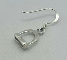Load image into Gallery viewer, 925 Sterling Silver Stirrup Earrings Flawless Polished Finish Nickel Free