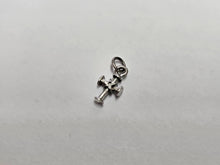Load image into Gallery viewer, 925 Sterling Silver Tiny Teutonic Rope Cross Pendant 1/2 Inch (13mm) Tall