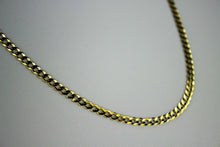 Load image into Gallery viewer, 10K SOLID GOLD Cuban Chain Necklace for everyone 3.1mm/16"~30"