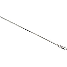 Load image into Gallery viewer, 925 Sterling Silver Thin Square Snake Chain Necklace Bracelet 1.4mm 7" to 30"