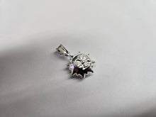 Load image into Gallery viewer, 925 Sterling Silver Hollow Sun with Face Pendant Italy 5/8 (16mm) Inch Tall
