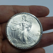 Load image into Gallery viewer, Sterling Silver Silver Eagle Money Clip for 1oz Bulion 40.6 mm Coin Not Included