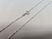 Load image into Gallery viewer, 925 Sterling Silver Very Fine Serpentine Chain Necklace Italy Women 1mm 16 Inch