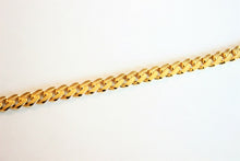 Load image into Gallery viewer, 10K Yellow Gold Hollow Miami Necklace Chain Bracelet 6.5mm