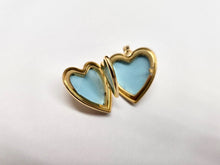Load image into Gallery viewer, 925 Sterling Silver Gold Plated Scroll Heart Locket Pendant 1 Inch (25mm) Tall