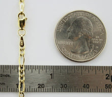 Load image into Gallery viewer, Authentic 10K Yellow Gold Hollow Figaro Chain Necklace 2.6mm Size 16" to 26"