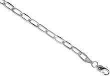 Load image into Gallery viewer, Sterling Silver Paperclip Cable Chain Necklace Bracelet Square Wire 6.5mm 7"~30"