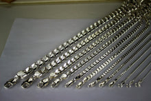 Load image into Gallery viewer, .925 Sterling Silver Cuban Link Chain Necklace 1mm ~ 13mm Men Women 16" ~ 40"