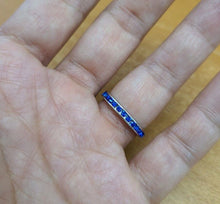 Load image into Gallery viewer, 925 Silver Eternity Band Ring September Birthstone Size 5 - 10