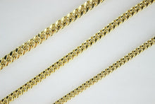 Load image into Gallery viewer, 14K Hollow Yellow Gold Miami Cuban Link Chain Men 4mm, 5mm, 5.5mm Sizes 16"~30"