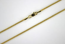 Load image into Gallery viewer, Authentic 10K Hollow Yellow Gold Franco Necklace Chain 1.5mm/16-30"