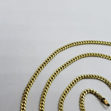 Load image into Gallery viewer, 14K Solid Yellow Gold Miami Cuban Link Chain Necklace Width 2.5mm Size 16"~30"