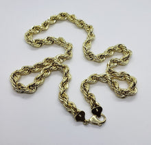 Load image into Gallery viewer, Authentic 10k Solid Yellow Gold Thick Heavy Rope Chain Necklace 9mm, 22"-30"