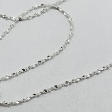 Load image into Gallery viewer, 925 Sterling Silver Diamond Cut Twisted Serpentine Chain Bracelet Necklace 1.5mm