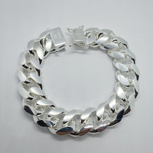 Load image into Gallery viewer, Sterling Silver Miami Cuban Link Chain Domed Surface Thick Bracelet 18mm 8" 9"