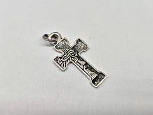Load image into Gallery viewer, 925 Sterling Silver Face of Jesus Cross Pendant 1 1/4 Inch (31mm) Tall
