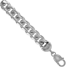 Load image into Gallery viewer, Platinum Plated Silver Miami Cuban Link Chain Necklace Bracelet 12mm 8~30 inch