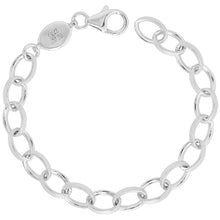 Load image into Gallery viewer, 925 Sterling Silver Thick Inside-Out Oval Rolo Chain Necklace 8mm 7" to 20"