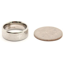 Load image into Gallery viewer, Stainless Steel Christian Lord's Prayer Bullnose Edges Wedding Ring Band 8mm
