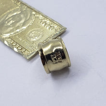 Load image into Gallery viewer, 10K Authentic Yellow Gold $100 One Hundred Dollar Bill Pendant Charm Diamond Cut