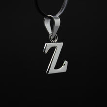 Load image into Gallery viewer, 925 Sterling Silver Alphabet Initial Pendant Plain Slab Serif Upper Case Letter