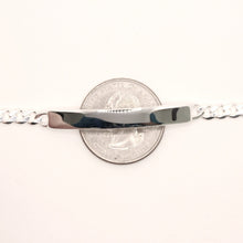 Load image into Gallery viewer, 925 Sterling Silver Personalized Custom Engraved Curb Link ID Bracelet 5mm Wide