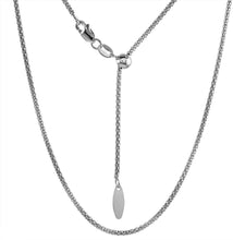 Load image into Gallery viewer, 925 Sterling Silver Adjustable Chain Max Length 24inch Necklace Women 11 Designs