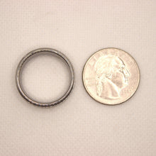 Load image into Gallery viewer, Tungsten Carbide Flat Center Satin Finish Recessed Edges Wedding Band Ring 8mm