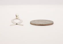 Load image into Gallery viewer, 925 Sterling Silver Plain Flat Vertical "Ichthus" Christian Fish Symbol Pendant