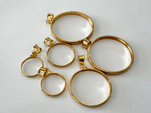 Load image into Gallery viewer, Authentic 14k Gold Filled Screw Top Bezel with Coin Edge 6 Sizes