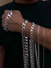 Load image into Gallery viewer, .925 Sterling Silver Cuban Link Chain Necklace 1.5mm ~ 13mm Men Women 16" ~ 40"