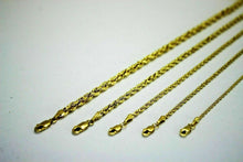 Load image into Gallery viewer, Authentic 10K Yellow Gold Hollow D/C Rope Chain Necklace Men 5.5mm-8mm 20"~30"