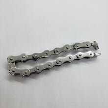 Load image into Gallery viewer, Stainless Steel Bicycle Chain Bracelet Black Rubber Accent for Men 1/2 inch