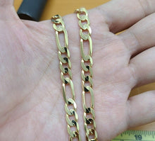 Load image into Gallery viewer, Authentic 14K Solid Gold Figaro Link Chain Men Women 2.5mm~8.5mm Necklace 7"~30"