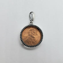 Load image into Gallery viewer, Sterling Silver Penny Bezel 19mm Coins Prong Back Illusion Edge 1 Cent Six Pence