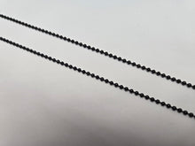 Load image into Gallery viewer, Stainless Steel Black Dog Tag 2 x 1 1/4 Thick Plate with/out 30 inch Ball Chain