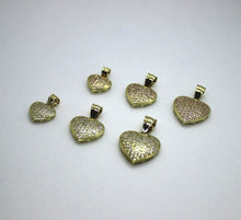 Load image into Gallery viewer, Authentic 10K Yellow Gold Sparkling Heart Pendant for Girl Women 2 Colors