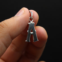 Load image into Gallery viewer, 925 Sterling Silver 26-Alphabet Upper Case Wavy Western Tuscan Initial Pendant