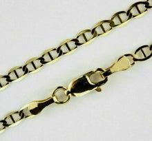 Load image into Gallery viewer, 10K Solid Yellow Gold Mariner Anchor Link Chain Necklace 3mm Men Women 16"~30"