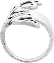 Load image into Gallery viewer, Sterling Silver Polished Finish Large Fork Ring Wide Boho Ring 1 3/4 inch 6 - 10