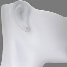 Load image into Gallery viewer, 14K Yellow or White Gold 2mm Wide Ball Stud Earrings Screw Back High Quality