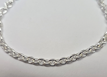 Load image into Gallery viewer, 925 Sterling Silver Solid Cable Link Chain Necklace Bracelet 3.8mm 7" to 30"